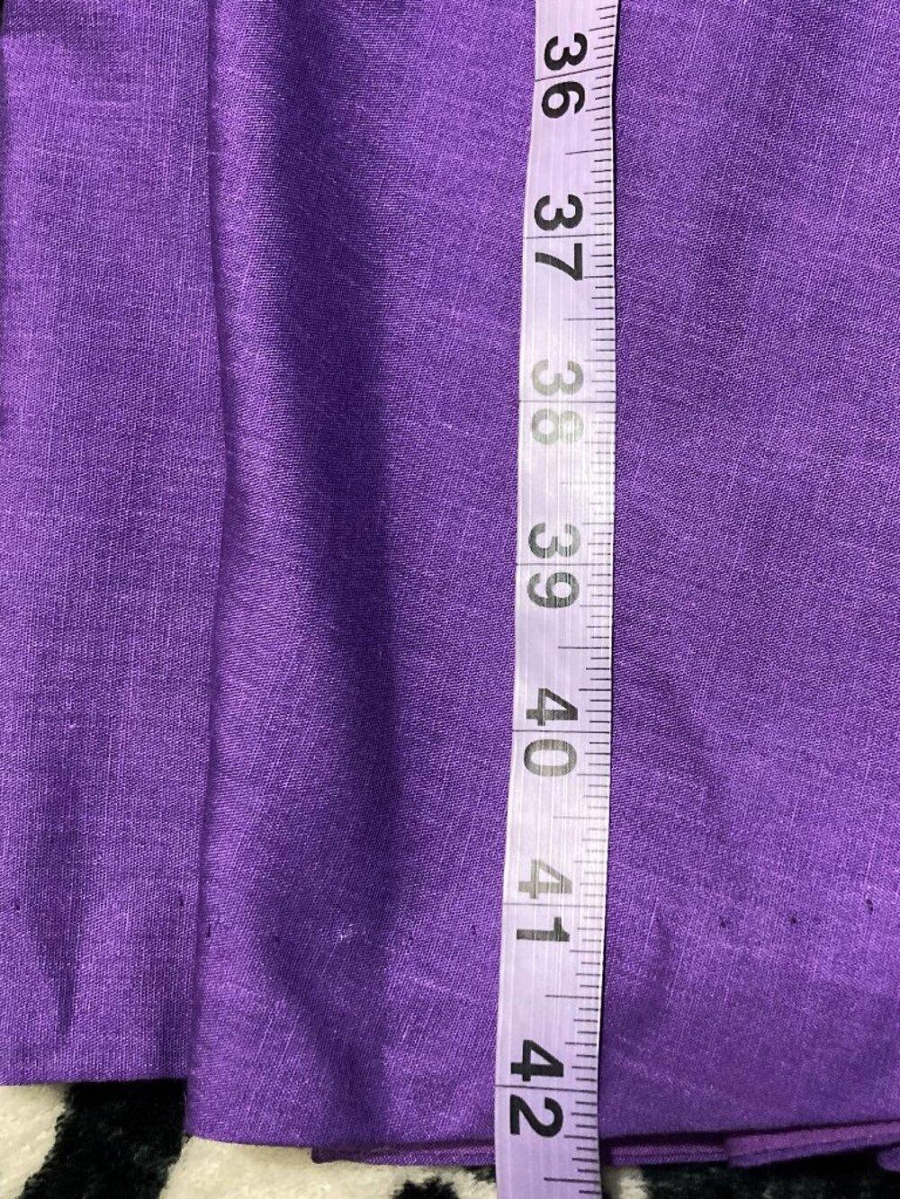 VINTAGE Sleeveless purple button-front fit-and-flare shirtwaist dress SMALL MED - Picture 9 of 15